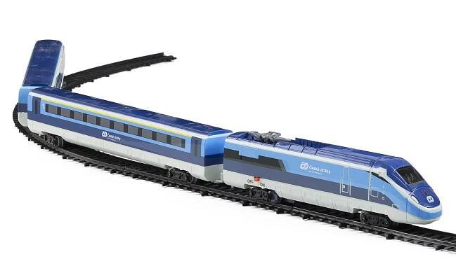 vlak České dráhy se zvukem a světlem - funkční model soupravy