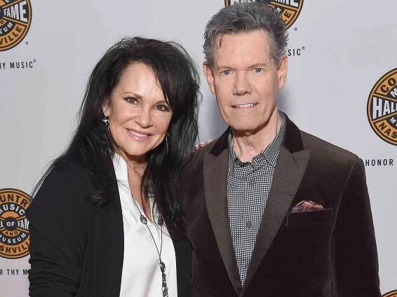 Mary Davis and Randy Travis attend the 2018 Country Music Hall of Fame and Museum Medallion Ceremony on October 21, 2018 in Nashville, Tennessee. 