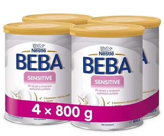 4x BEBA SENSITIVE 800 g - Kojenecké mléko při zažívacích potížích
