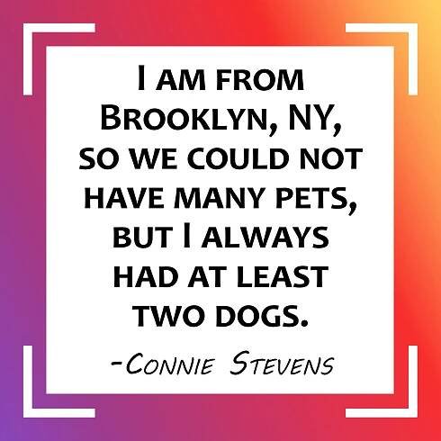Connie Stevens - I am from Brooklyn, NY... -