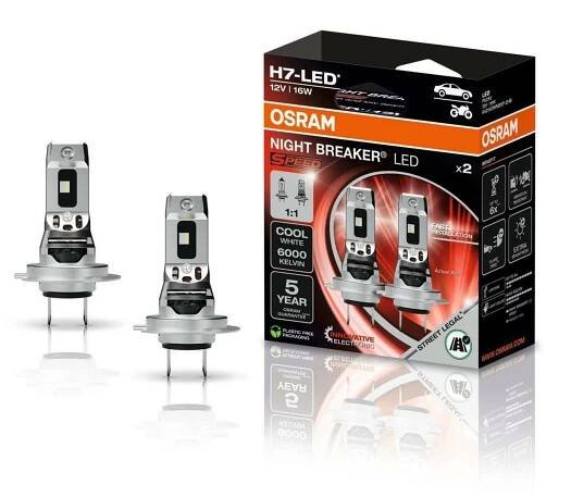 OSRAM NIGHT BREAKER LED SPEED H7, Design 1:1, 2 ks