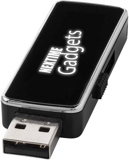Podsvícené USB Light Up - Solidní černá / bílá / 4 GB - RD Present