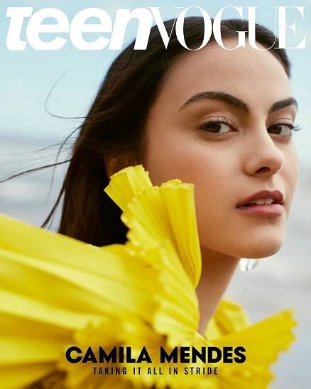 Camila Mendes on the cover page of Teen Vogue