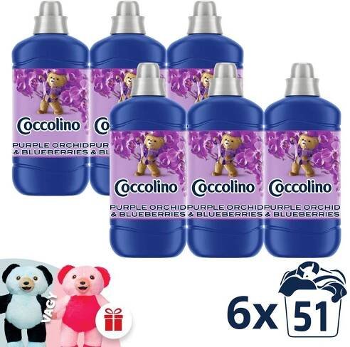 COCCOLINO Purple Orchid & Blueberries 6 × 1275 ml
