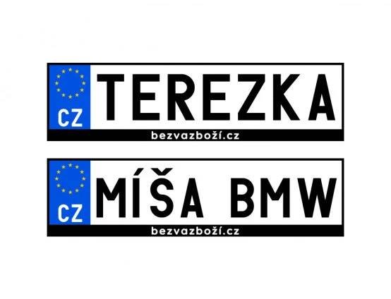 SPZ na přání pro dětské elektrické vozítko