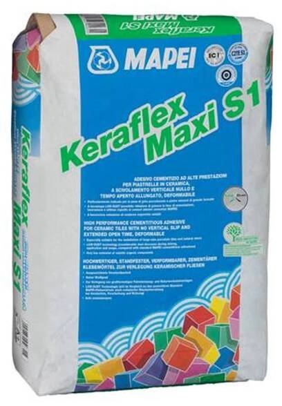 Mapei Keraflex Maxi S1 Lepidlo flexibilní šedé, 25 kg (C2TE S1)