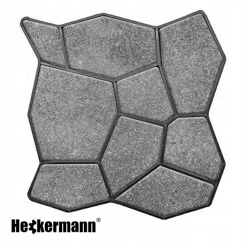FORMA NA DLAŽEBNÍ KOSTKY KAMENE BETONU KOČIČÍ HLAVY 50x50 cm za 274.00CZK - Allegro