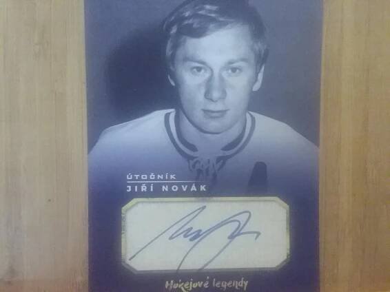 Jiří Novák, hokej, mistr světa, Pardubice, originální autogram - Ostatní sběratelské předměty