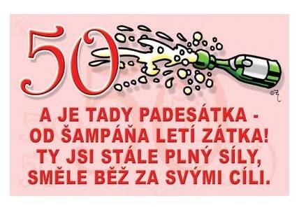 3096 Vtipné přání k 50. narozeninám