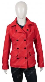 Brooke D’Orsay Christmas in Love Red Woolen Blend Coat 
