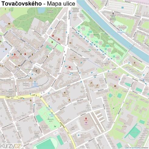 Tovačovského - mapy | Kurzy.cz
