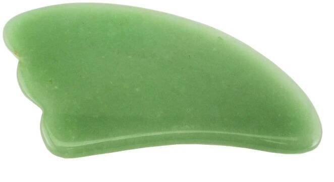 Gua-Sha Východní jadeit pro masáž obličeje - TROJÚHELNÍKOVÁ