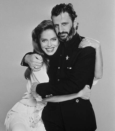 Ringo Starr and Barbara Bach in 1981