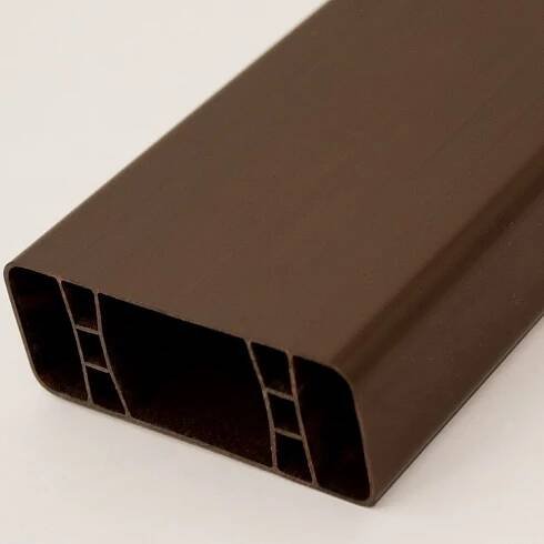 Plastová plotovka ořech 80x32mm délka 120cm