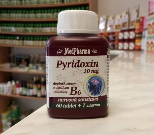 MedPharma Pyridoxin vitamin B6 20 mg 67 tablet