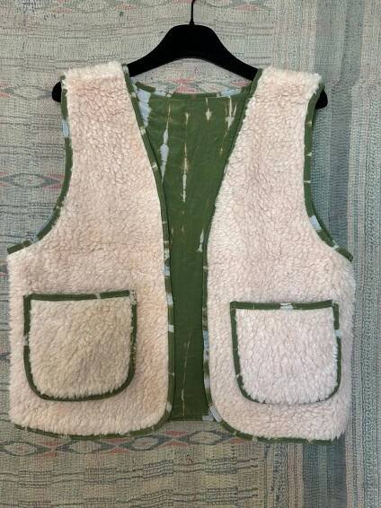 Green Teddy Vest