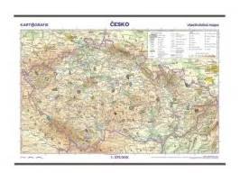 Česko – školní nástěnná vlastivědná mapa 1 : 375 000