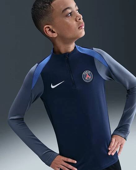 Fotbalové tréninkové tričko Nike Dri-FIT Paris Saint-Germain Strike pro větší děti