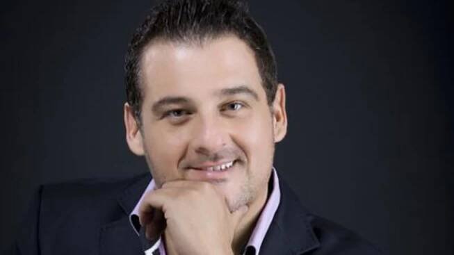 Zpěvák Davide Mattioli.