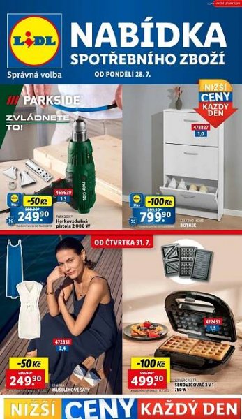 Lidl leták - Nabídka spotřebního zboží od 28. 7. | Kupi.cz