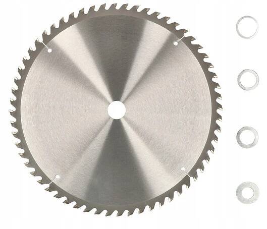 KOTOUČOVÁ PILA 350 MM NA DŘEVO, PILOVÝ KOTOUČ ⌀30 MM, 60 ZUBŮ + KROUŽKY