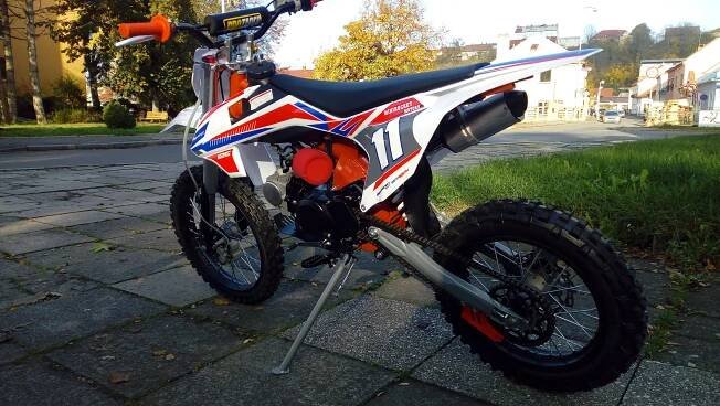 pitbike Mini Rocket Super Pit 125, Barevná možnost modrá