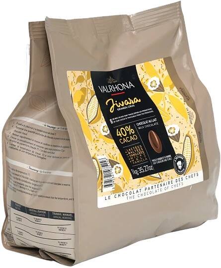 Valrhona Bulk Baking Feves Jivara Milk Chocolate 40% (1kg)