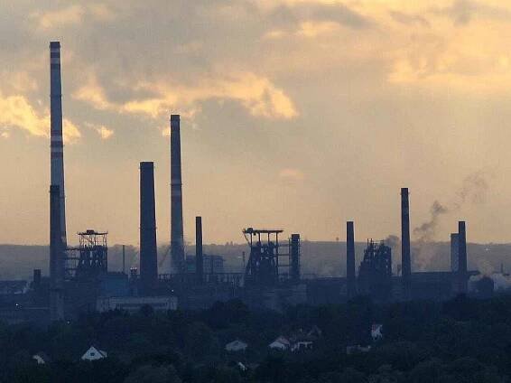 Pohled na huť Liberty Ostrava, kdysi ArcelorMittal Ostrava, původně Novou Huť Klementa Gottwalda. Ilustrační snímek