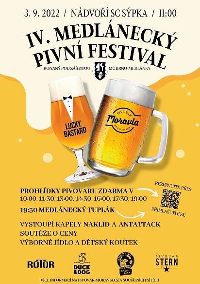 Medlánecký pivní festival – sobota 3. září 2022 - Food Festivaly