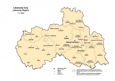 Česká republika - Obce, okresy a kraje kdekoliv