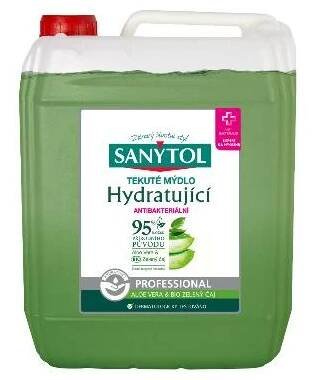 AC Marca Sanytol Professional - dezinfekční mýdlo hydratující, 5 l, aloe vera & zelený čaj