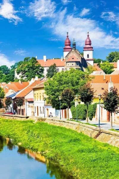 St. Procopius Basilica and the Jewish Quarter in Trebic, Moravia, Czechia