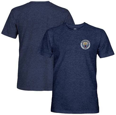  Manchester City 1863FC Color Badge Retro Tri-Blend T-Shirt - Navy