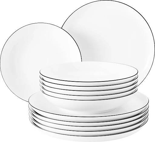 Seltmann Weiden Lido Round Porcelain White 12 pc(s)