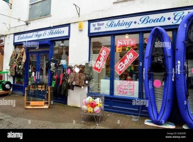 lakeland toys and hobbies shop in keswick cumbria Stock Photo