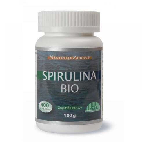 Bio Spirulina 100g, 400 tablet Nástroje zdraví