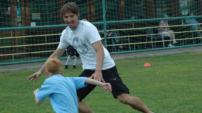Petr Voříšek při tréninku v akademii