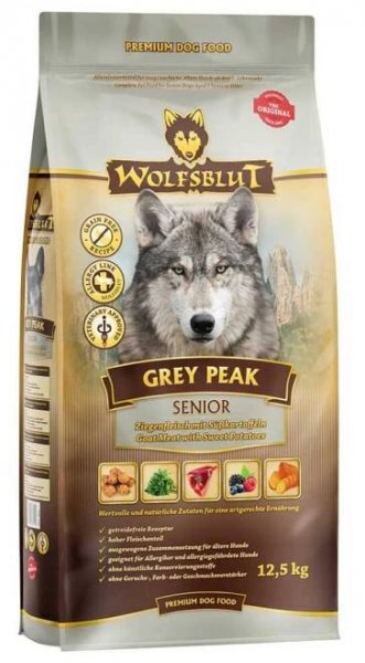 Krmivo pro psa Wolfsblut Grey Peak Adult 2 × 12,5 kg