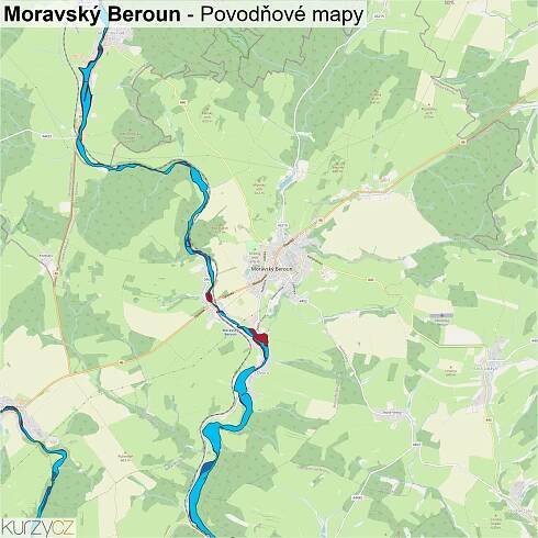 Moravský Beroun - mapy | Kurzy.cz