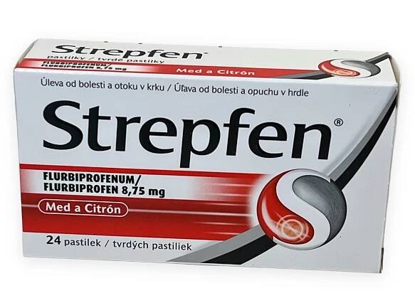 Strepfen Med a citrón pastilky 24 pastiliek