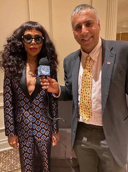 Dr Abbey with Cedella Marley daughter of Bob Marley