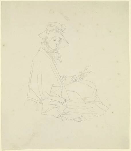 Bildnis der Christine Wenner, geborene Malß (Taunusreise), Peter von Cornelius