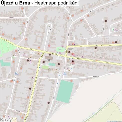 Újezd u Brna - mapy | Kurzy.cz