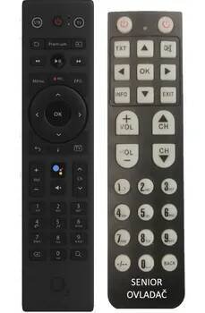 Náhradní dálkový ovladač k O2 TV Boxu, Rok 2023 pro seniory