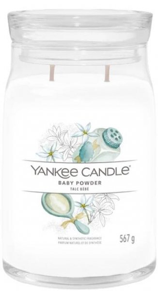 Yankee Candle Signature svíčka velká Baby Powder, 567g