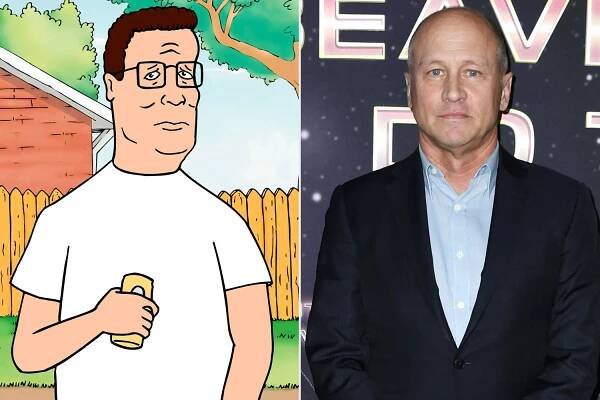 Hank Hill in 'King of the Hill' ; Mike Judge attends the 'Beavis & Butt-Head Do The Universe' premiere on June 14, 2022, in Hollywood, Calif.