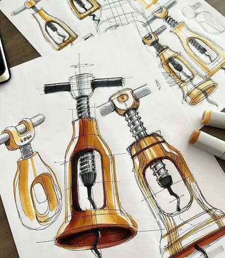 ILLUSTRATION  Drawing  design product visualization architecture furniture design  industrial design  productdesign technical drawing