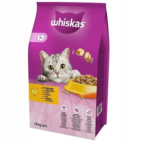 Whiskas krmivo suché kuře 14 kg