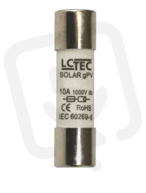 Pojistková vložka 10x38 gPV 12A 1000V DC pro FV systémy LC TEC 108262