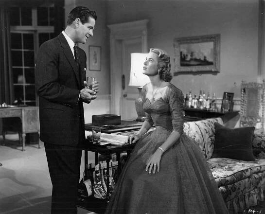 Vražda na objednávku - Z filmu - Robert Cummings, Grace Kelly